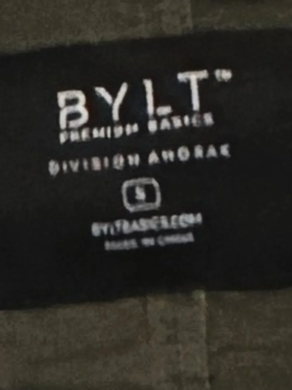 BYLT Basics Division Anorak Pullover Jacket Olive Green Hooded Utility Men’s S - Picture 5 of 5